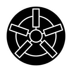 Fototapeta premium air glyph icon