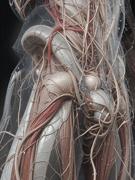 Obturator externus Muscle Anatomy For Medical Concept 3D