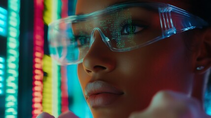 An advanced AI-powered research assistant analyzing complex scientific data 