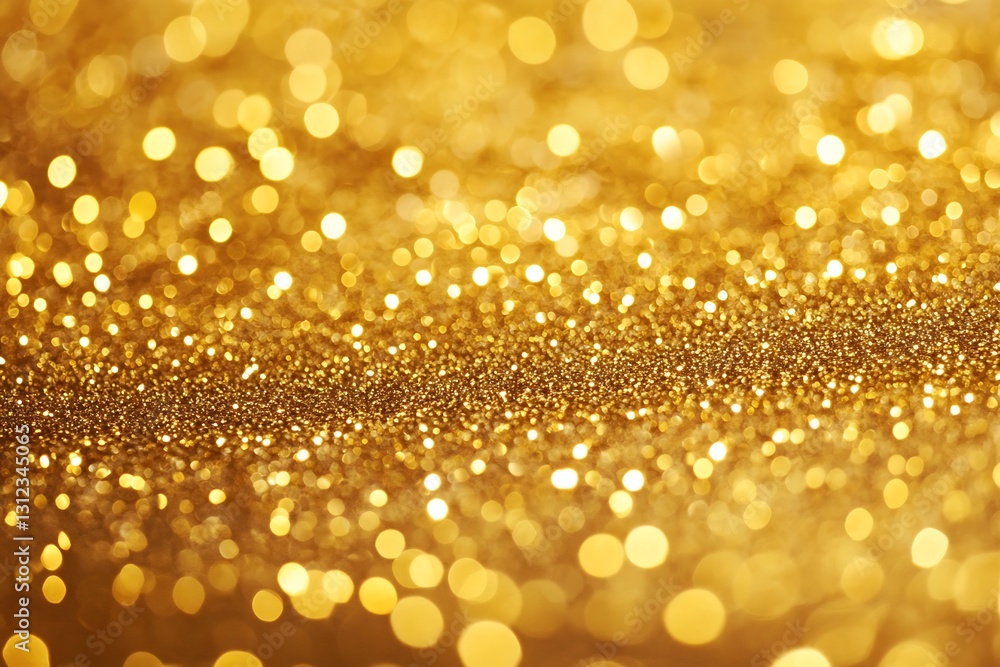 Poster radiant golden bokeh effect shimmering with light for a captivating and festive display : generative