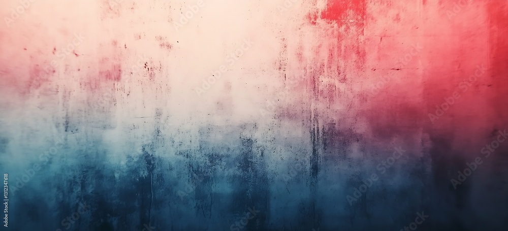Aufkleber Vibrant Gradient Texture Background with Shades of Red Blue and White for Creative Design Projects : Generative AI