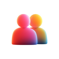 3d user icon - 3D rendered teamwork PNG