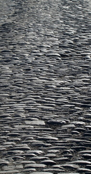 Cobbles at the Belle Vue street, Dour