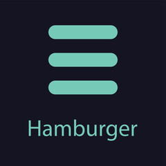 Obraz premium Hamburger menu icon for navigation button.