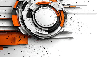 Obraz premium Abstract Tech Speed for White Background.