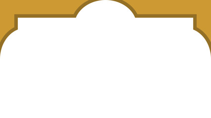 Islamic Header - Flat Design - Editable Vector : Suitable for Islamic Theme and Other Graphic Related Assets.