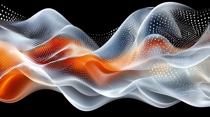 Abstract Wave Data Flow for Digital Art.