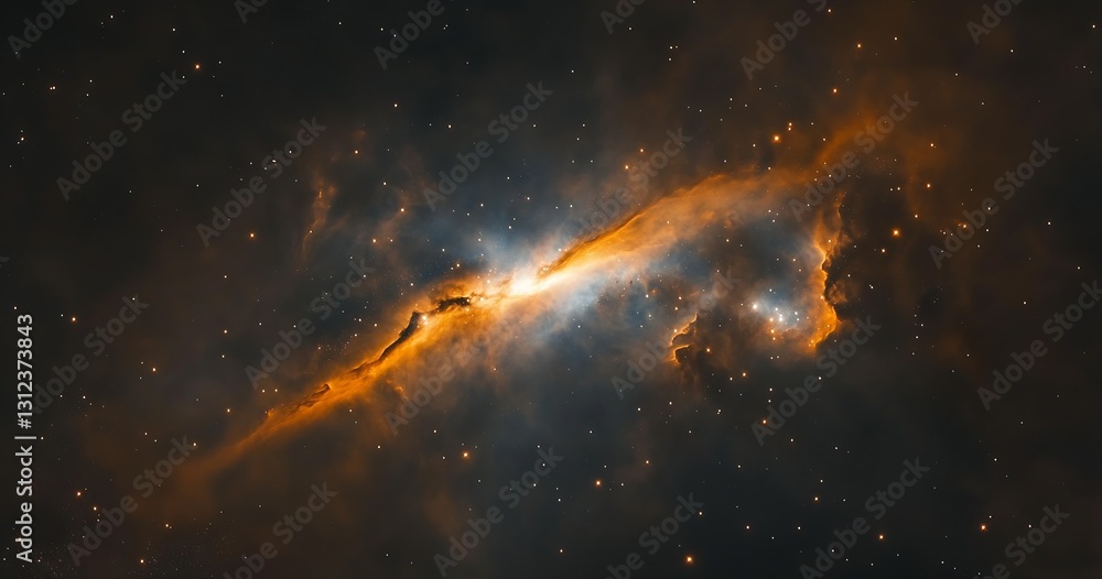 Aufkleber dynamic galaxies with bright colors and galactic mysteries captured in the cosmos : generative ai