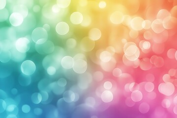 Vibrant colorful bokeh background with glowing circles providing an enchanting backdrop for artistic purposes : Generative AI