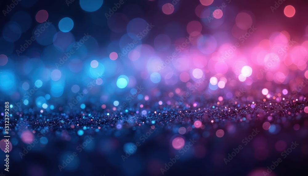 Aufkleber abstract dark wallpaper with blurred neon lights. lens flare overlay and bokeh effects. fluorescent 