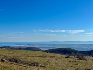 mountain landscape with blue sky