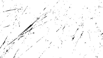 Old grunge black texture. Dark weathered overlay pattern sample on transparent background. Vector black scratches texture on old damage dirty grainy and scratches Transparent background