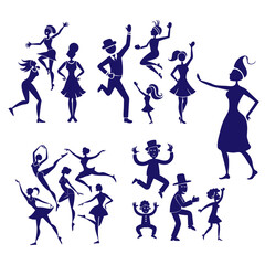  Dancing Silhouettes Elegant Motion Vector Art,dancing silhouettes, vector art, elegant motion, dance illustration, silhouette design, party dancers, digital artwork, modern dance, ballet silhouette,