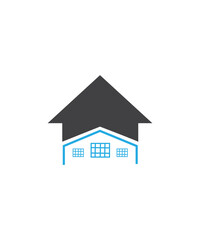 Graduation Education House logo design icon template