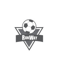 Obraz premium Shield football logo design, Soccer logo icon, Football club logo design vector