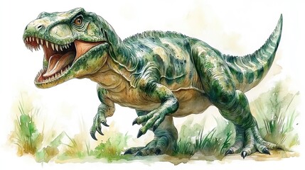 dinosaur clipart watercolor art illustration detailed illustration