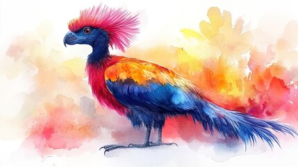 Obraz premium dodo clipart watercolor illustration detailed illustration