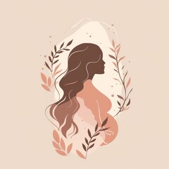 A minimalist line drawing of a pregnant woman holding her belly.