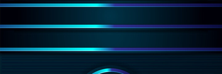 Obraz premium Abstract teal blue stripes background