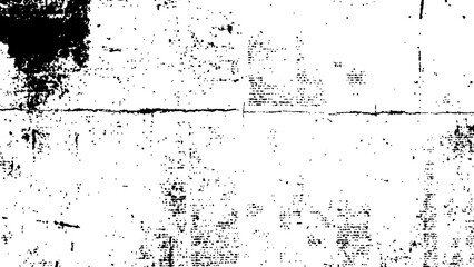 Vector white and black newspaper paper grunge vintage old aged texture. Vintage grunge newspaper collage background. Newspaper with old grunge vintage unreadable paper texture background.