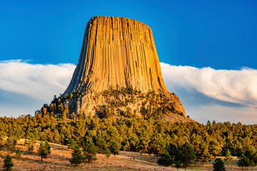 Devils Tower National Monument near Sundance Wyoming