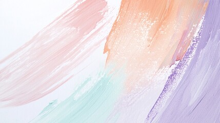 Fototapeta premium Soft pastel colors blend seamlessly in an abstract composition. This modern wall art creates a calming atmosphere, enhancing the space with artistic flair and creativity