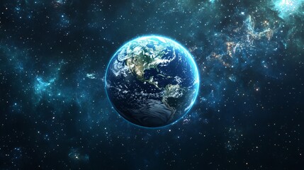 Fototapeta premium Earth in the vastness of space