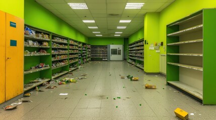 Abandoned Supermarket: A Glimpse into Forgotten Commerce