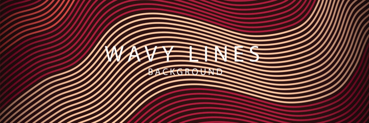 Abstract wavy lines background digital design (1)