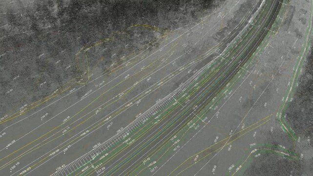 Dense points cloud information model of infrastructure area obtained by aerial laser scanning	