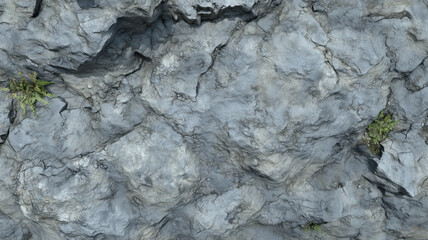 Jagged granite rock surface with natural erosion details offers a seamless texture for artistic backgrounds and design work