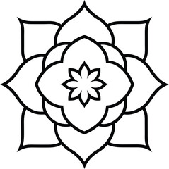 Decorative Abstract Floral Frame Vector Art