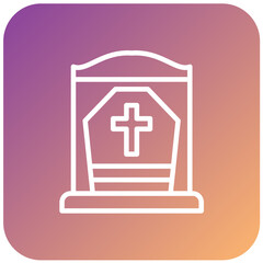 Obraz premium Vector Design Cemetery Icon Style