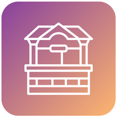 Obraz premium Vector Design Water Well Icon Style