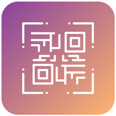 Vector Design QR Code Icon Style