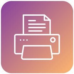 Vector Design Printer Icon Style