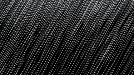 Obraz premium Abstract Rain Diagonal Lines Composition Black and White Image, Rain texture, weather, background rain effect, digital art