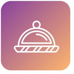 Fototapeta premium Vector Design Platter Icon Style