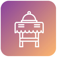 Vector Design Dining Table Icon Style
