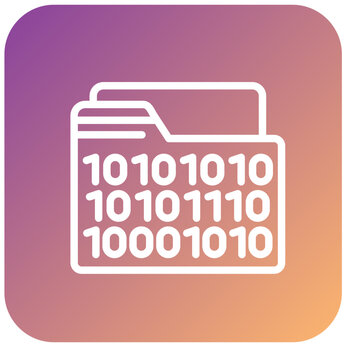 Vector Design Binary Icon Style