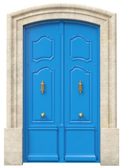 Entrance classic doors for the house