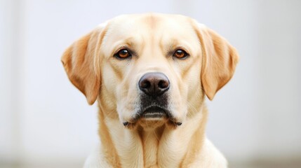 Portrait of a Yellow Labrador Retriever Dog