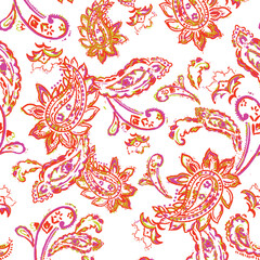 paisley textile pattern design texture,pasley textile pattern design, Magical Traditional Paisleys Seamless Pattern for wallpaper design or fabric textile printing.