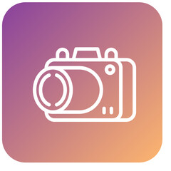 Vector Design 3d Camera Icon Style
