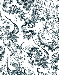 paisley textile pattern design texture,pasley textile pattern design, Magical Traditional Paisleys Seamless Pattern for wallpaper design or fabric textile printing.