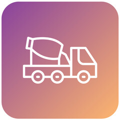 Cement Mixer Vector Design Icon Style