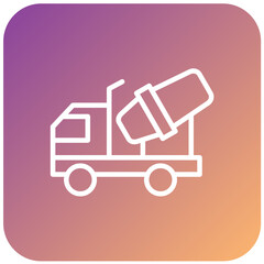 Cement Truck Vector Design Icon Style