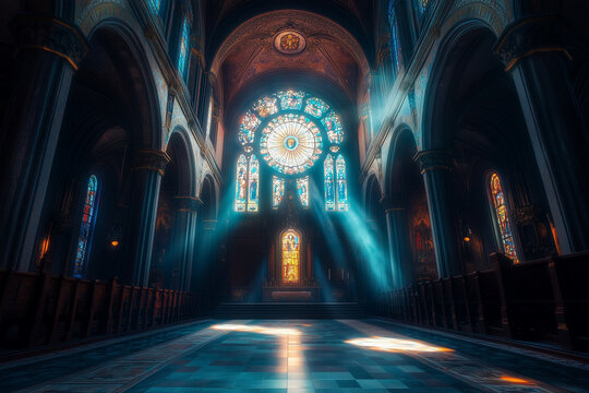 interior of the cathedral of st john the baptist
