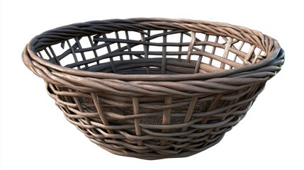 Obraz premium wicker basket isolated png file