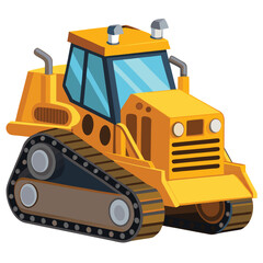 Powerful Yellow Bulldozer Heavy Equipment Machine for Construction and Demolition